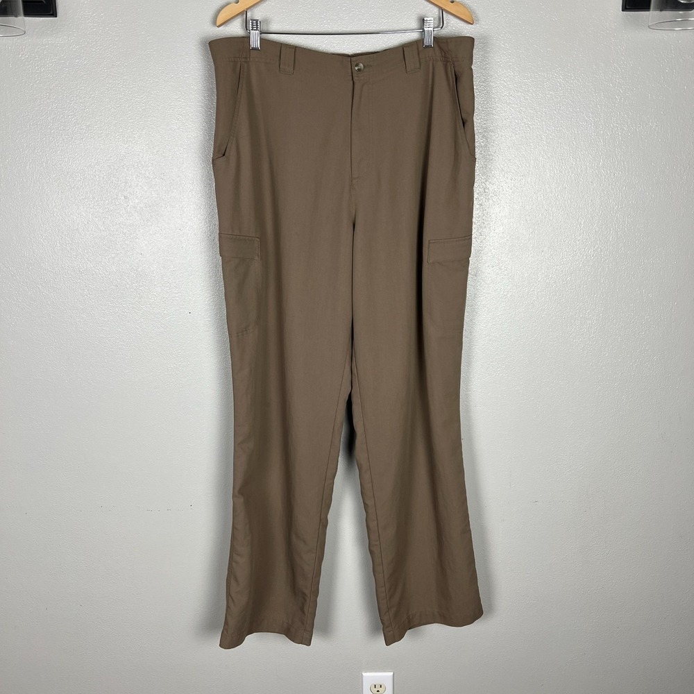 Columbia XCO Cargo Pants Men XL Beige Chino Stretch Active Hiking Outdoor Casual